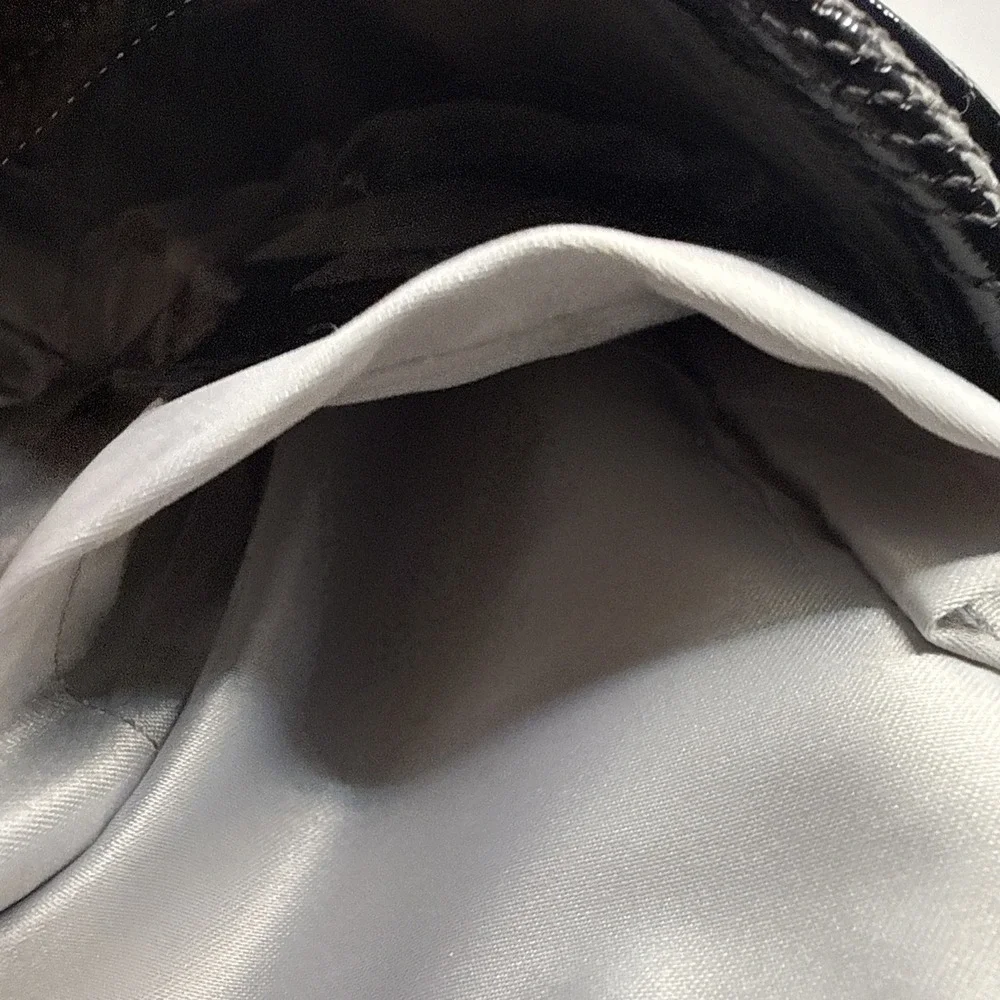 Coach Alex Signature Black Patent Leather Baby Travel Tote Bag